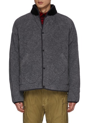 Main View - Click To Enlarge - RAG & BONE - Fleece Collar Reversible Quilted Nylon Jacket