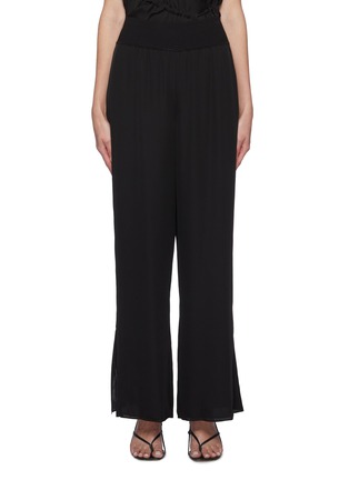 Main View - Click To Enlarge - THEORY - Side Slit Layered Silk Pants