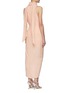 Back View - Click To Enlarge - ACLER - 'Daleside' Front Twist Mock Neck Scarf Detail Dress
