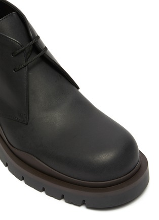 Detail View - Click To Enlarge - BOTTEGA VENETA - Tire' Platform Tread Sole Leather Chukka Boots
