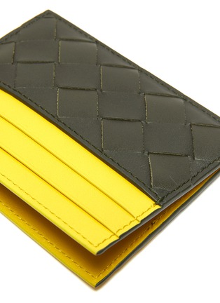 Detail View - Click To Enlarge - BOTTEGA VENETA - Intrecciato' Leather Bicoloured Cardholder