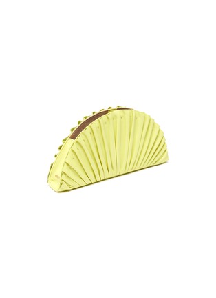 Detail View - Click To Enlarge - CULT GAIA - Nala' Pleated Leather Fan Clutch