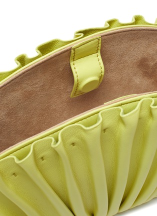 Detail View - Click To Enlarge - CULT GAIA - Nala' Pleated Leather Fan Clutch