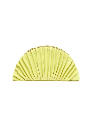 Main View - Click To Enlarge - CULT GAIA - Nala' Pleated Leather Fan Clutch