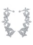Main View - Click To Enlarge - SARAH ZHUANG - 'Dancing Butterfly' diamond 18k white gold earrings
