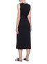 Back View - Click To Enlarge - VINCE - Tie Waist Detail Sleeveless Cotton Midi Dress