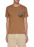 Main View - Click To Enlarge - FDMTL - Sashiko Chest Patch Crewneck Cotton T-shirt
