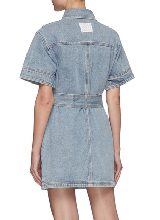 Back View - Click To Enlarge - C/MEO COLLECTIVE - Heart Full' Wash Denim Dress