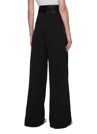 Back View - Click To Enlarge - JW ANDERSON - Contrast Topstitch Flare Leg Pants