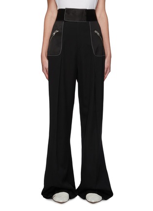 Main View - Click To Enlarge - JW ANDERSON - Contrast Topstitch Flare Leg Pants
