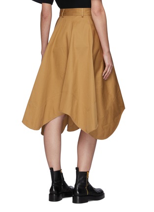 Back View - Click To Enlarge - JW ANDERSON - Asymmetric Hem Cotton Twill Skirt
