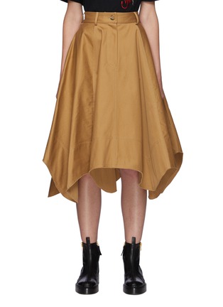 Main View - Click To Enlarge - JW ANDERSON - Asymmetric Hem Cotton Twill Skirt