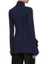 Back View - Click To Enlarge - JW ANDERSON - Asymmetrical Hem Logo Grid Roll Neck Top