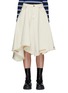 Main View - Click To Enlarge - JW ANDERSON - Asymmetrical Hem Logo Denim Skirt
