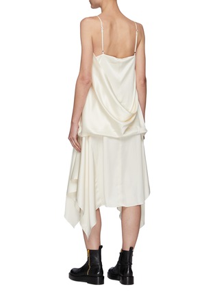 Back View - Click To Enlarge - JW ANDERSON - Drape Satin Midi Dress