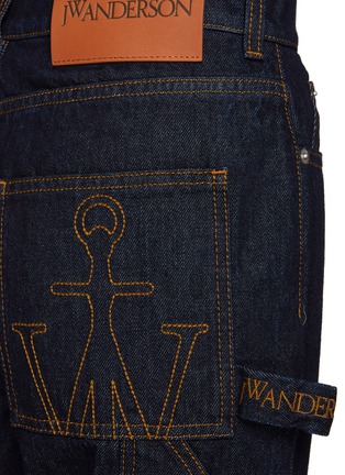  - JW ANDERSON - Roll-up Hem Logo Embroidery Workwear Jeans