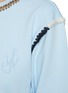  - JW ANDERSON - Contrast Topstitch Raw Flare Hem Cotton Sweatshirt