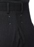  - MAISON MARGIELA - Contrasting Stitching Zip Pocket Wool Pants