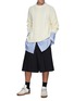 Figure View - Click To Enlarge - MAISON MARGIELA - Cut Out Cuffs Oversized Shirt