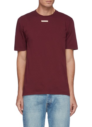 Main View - Click To Enlarge - MAISON MARGIELA - Ribbon-Appliqued Cotton T-Shirt