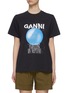 Main View - Click To Enlarge - GANNI - Astronomical Graphic Print Organic Cotton T-shirt