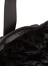 Detail View - Click To Enlarge - ALEXANDER WANG - 'Rebound' Logo Print Diamond Quilt Ruched Nylon Backpack