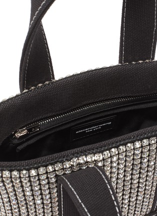 Detail View - Click To Enlarge - ALEXANDER WANG - 'Cruiser' crystal embellished mini tote