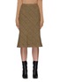 Main View - Click To Enlarge - MAISON MARGIELA - Houndstooth Wool Midi Skirt