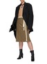Figure View - Click To Enlarge - MAISON MARGIELA - Houndstooth Wool Midi Skirt