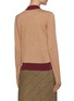 Back View - Click To Enlarge - MAISON MARGIELA - Contrast Placket Polo Knit Sweater