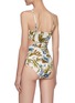 Back View - Click To Enlarge - ZIMMERMANN - 'Aliane' floral print scarf tie swimsuit
