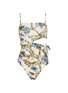 Main View - Click To Enlarge - ZIMMERMANN - 'Aliane' floral print scarf tie swimsuit