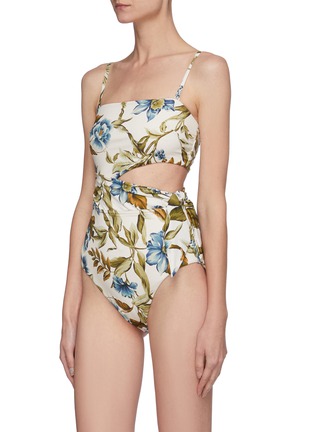 Figure View - Click To Enlarge - ZIMMERMANN - 'Aliane' floral print scarf tie swimsuit