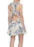 Back View - Click To Enlarge - ZIMMERMANN - 'Cassia' ruffled cut-out detail mini dress