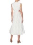 Back View - Click To Enlarge - ZIMMERMANN - 'Cassia' yoke midi dress