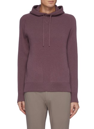Main View - Click To Enlarge - THEORY - Alcos' Cashmere And Wool Blend Drawstring Hoodie