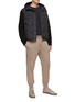 Figure View - Click To Enlarge - THEORY - Brandon' Padded Wool Knit Sleeve Jacket