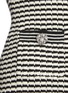  - SELF-PORTRAIT - Bow Detail V-neck Stripe Knit Dress