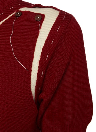  - MAISON MARGIELA - Deconstructed Wool Blend Knit Top