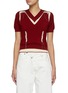 Main View - Click To Enlarge - MAISON MARGIELA - Deconstructed Wool Blend Knit Top