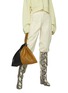 Figure View - Click To Enlarge - NANUSHKA - 'Jen' Duo-tone Colourblock Wristlet Vegan Leather Bag