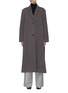 Main View - Click To Enlarge - LEMAIRE - Wool Coat With Side Slits