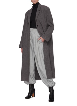 Figure View - Click To Enlarge - LEMAIRE - Wool Coat With Side Slits