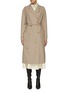 Main View - Click To Enlarge - LEMAIRE - Belted Double-breast Long Coat