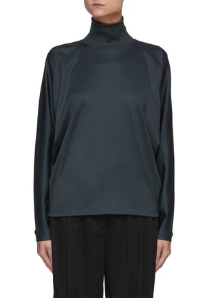 Main View - Click To Enlarge - LEMAIRE - Relaxed Cotton Turtleneck Sweater