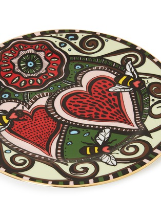 Detail View - Click To Enlarge - LA DOUBLEJ - x Ladurée Dessert Plates Set of 2 – Open Heart