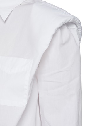 - R13 - Fold Padded Shoulder Patch Pocket Cotton Shirt