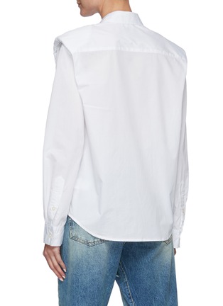 Back View - Click To Enlarge - R13 - Fold Padded Shoulder Patch Pocket Cotton Shirt