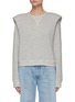 Main View - Click To Enlarge - R13 - Tuck-in Padded Shoulder Sweatshirt