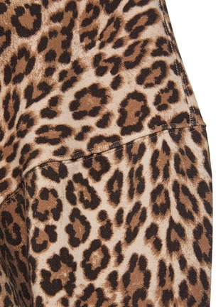  - R13 - Patti' Leopard Print One-shoulder Sweatshirt